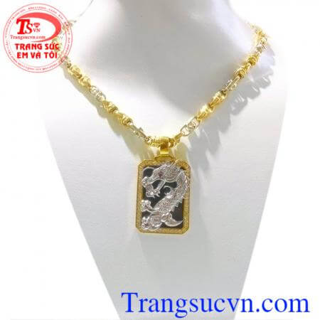 Bộ mặt dây rồng vàng 18k