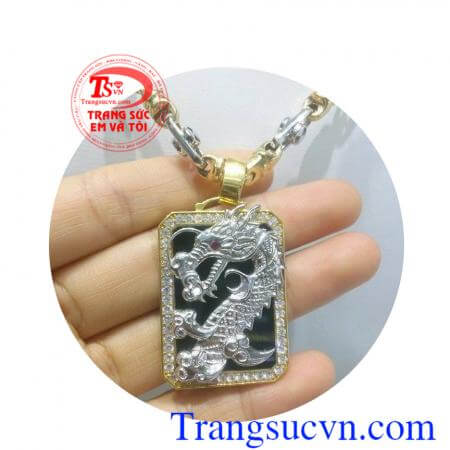 Bộ mặt dây rồng vàng 18k