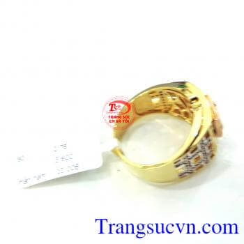 Nhẫn nam vàng tay 18k
