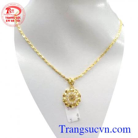 Bộ trang sức nữ vàng quà tặng