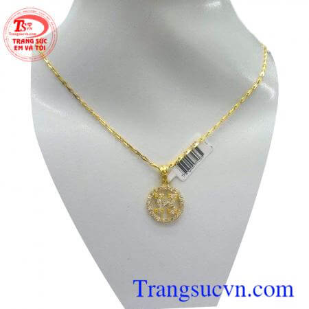 Bộ mặt dây chữ H vàng