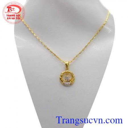 Mặt dây chuyền vàng bộ Bộ trang sức nữ vàng quà tặng cho chị em phụ nữ trong các dịp lễ tết và ngày sinh nhật,ngày kỷ niệm món quà ý nghĩa,dây chuyền và mặt dây chất lượng đảm bảo,Sang trọng và quý phái hợp thời trang.