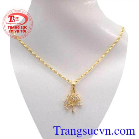 Bộ trang sức cây tình yêu Bộ trang sức nữ vàng quà tặng cho chị em phụ nữ trong các dịp lễ tết và ngày sinh nhật,ngày kỷ niệm món quà ý nghĩa,dây chuyền và mặt dây chất lượng đảm bảo,Sang trọng và quý phái hợp thời trang.