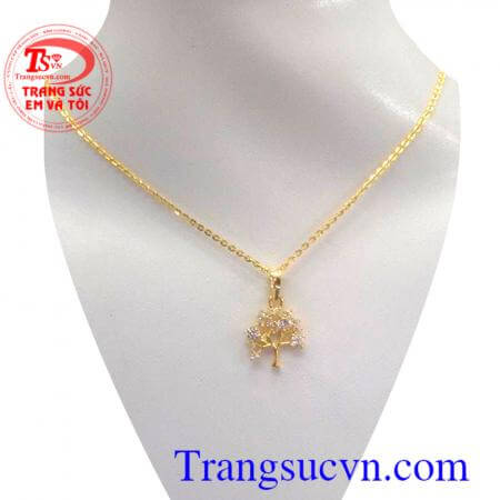 Bộ trang sức nữ vàng quà tặng cho chị em phụ nữ trong các dịp lễ tết và ngày sinh nhật,ngày kỷ niệm món quà ý nghĩa,dây chuyền và mặt dây chất lượng đảm bảo,Sang trọng và quý phái hợp thời trang