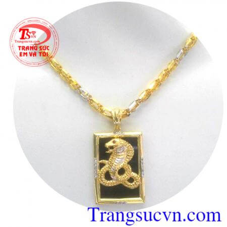 Bộ mặt tuổi tỵ dây chuyền vàng