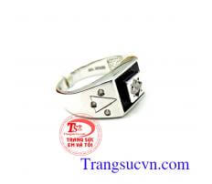 Nhẫn nam vàng trắng đẹp