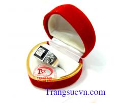 Nhẫn nam vàng trắng đẹp