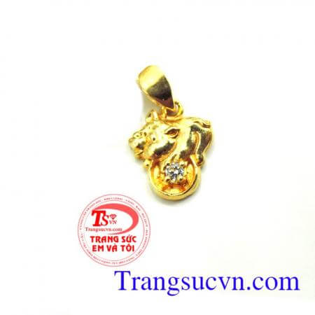 Mặt dây vàng tuổi Hợi Mặt dây chuyền nữ độc đáo,cá tính thiết kế theo yêu cầu,Chất lượng đảm bảo,hợp thời trang và trang phục,may mắn mặt con giáp vàng tây