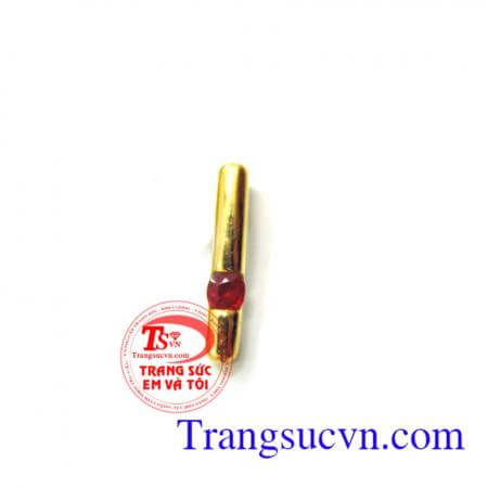 Mặt vàng tây ruby,Mặt vàng tây ruby thiên nhiên đá quý tự nhiên 