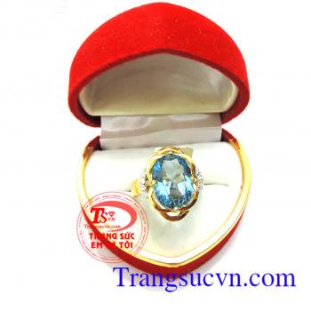 Nhẫn vàng nữ Topaz