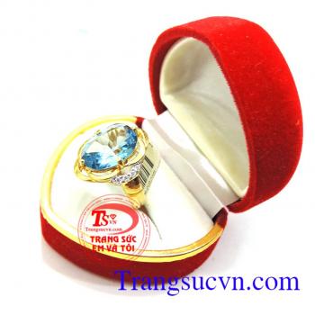 Nhẫn vàng nữ Topaz