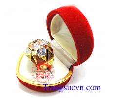 Nhẫn nam vàng 18k nhập