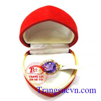 Nhẫn nữ thạch anh tím
