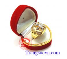 Nhẫn nam vàng tây mặt trời