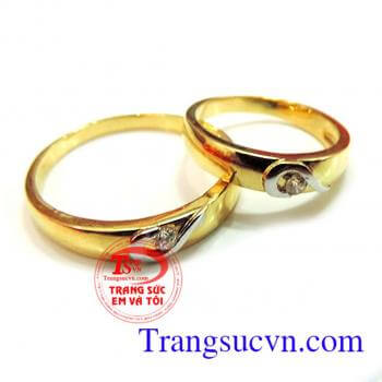 Nhẫn cưới giá rẻ trái tim