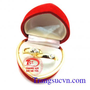 Nhẫn cưới giá rẻ trái tim