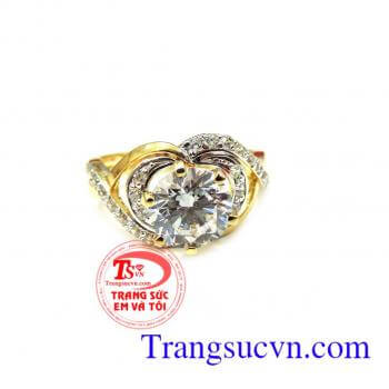 Nhẫn nữ vàng Ý 18k đẹp