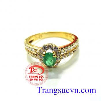 Nhẫn nữ ngọc lục bảo Emerald