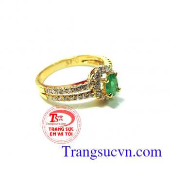 Nhẫn nữ ngọc lục bảo Emerald