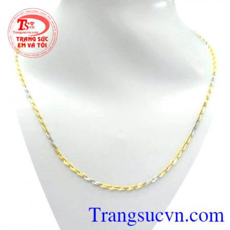 Dây chuyễn vàng vuông nữ
