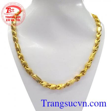 Dây chuyền nam vàng tây đẹp tinh tế