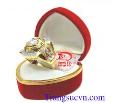 Nhẫn nam 3d vàng tây chế tác tinh xảo chất lượng vàng đảm bảo,tinh tế,đẳng cấp phái mạnh,hợp đeo ngón giữa thuận lợi sang trọng trong kinh doanh