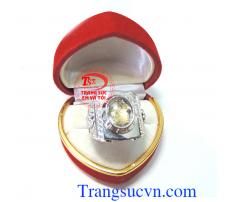 Nhẫn nam vàng trắng 18k 75%A đảm bảo chất lượng Uy tín,Nhẫn vàng trắng hợp thời trang sang trọng đẳng cấp,Phong cách nam tính,nhẫn vàng 18k Lịch lãm đẳng cấp