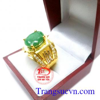 Nhẫn Emerald tài lộc may mắn