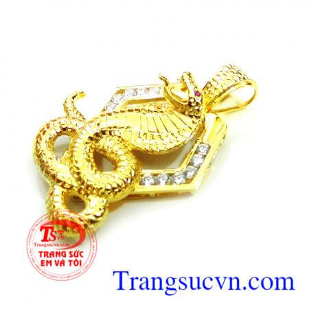 Mặt dây Tuổi Tỵ 18k 3D giao hàng trên toàn quốc