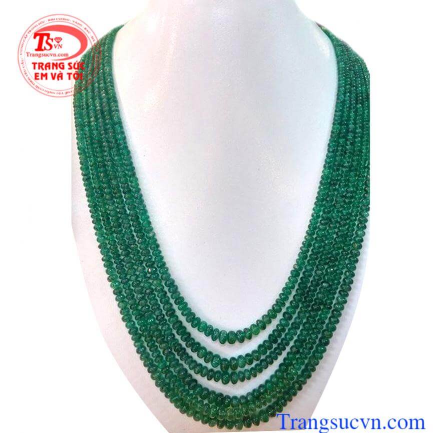 Chuỗi Emerald thiên nhiên 100%