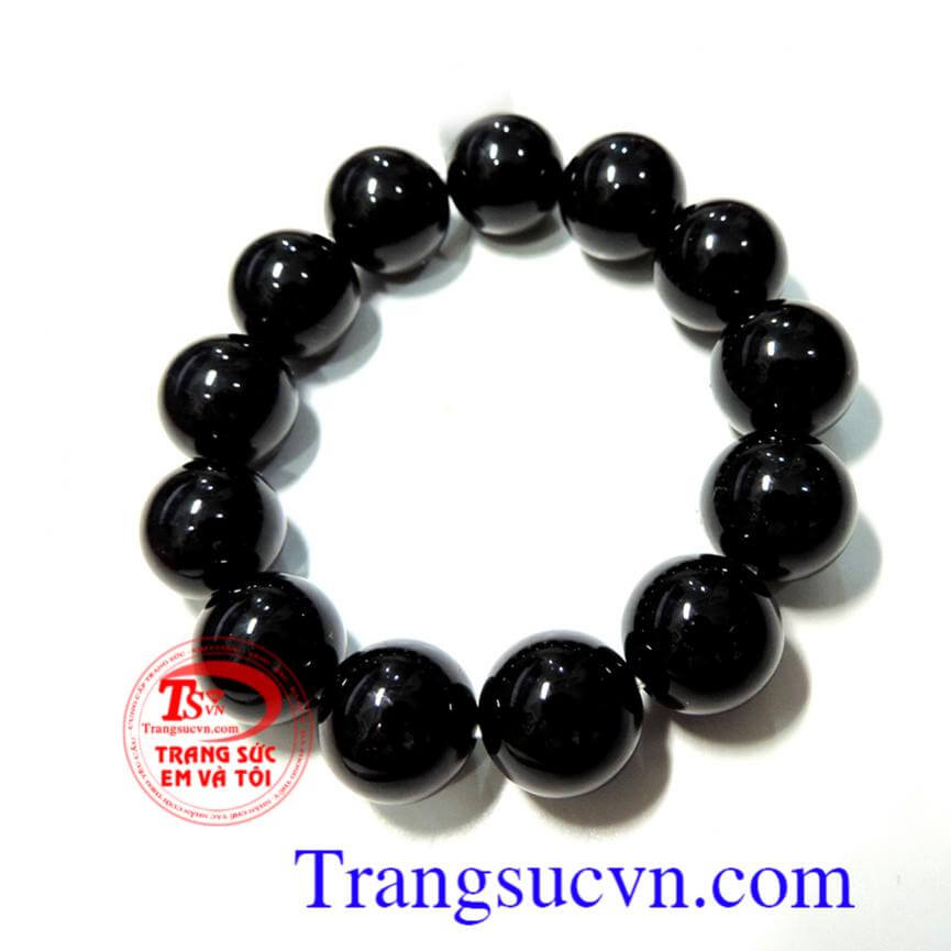 Chuỗi mã não đen 14 mm