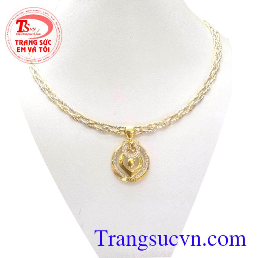 Bộ trang sức nữ đẹp vàng tây