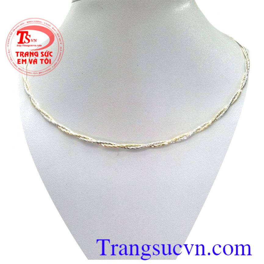 Kiềng vàng bện nữ đẹp