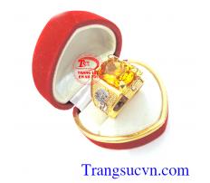 Nhẫn nam vàng đá vàng