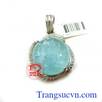 Mặt Đá Aquamarine thiên nhiên