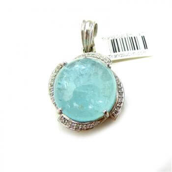 Mặt Đá Aquamarine thiên nhiên