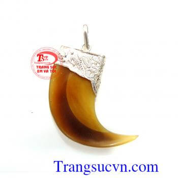 Vuốt bạc đeo cổ Nanh Hổ, Vuốt Hổ, Nanh Gấu - Trạm trổ Vàng Bạc sang trọng thời trang