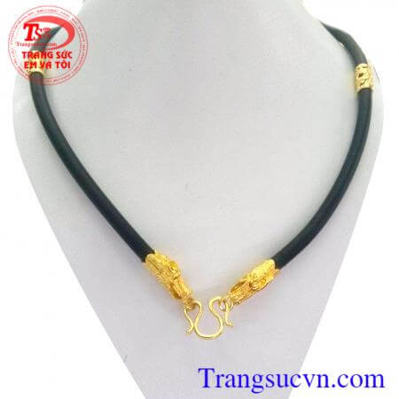 Dây cao su rồng vàng 14k