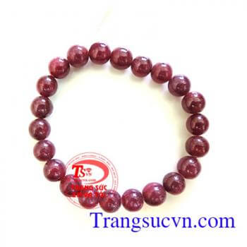 Chuỗi vòng tay ruby 8 ly