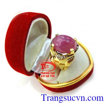 Nhẫn nam hồng ngọc