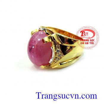Nhẫn nam hồng ngọc