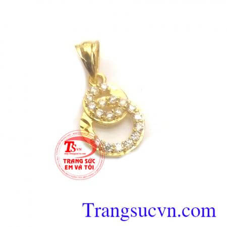 Mặt dây chuyền vàng đá,mat day chuyên nu,mat da trắng vàng tây,dành cho nữ hợp thời trang,vàng đảm bảo chất lượng