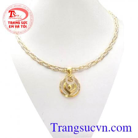 Bộ trang sức nữ đẹp vàng tây