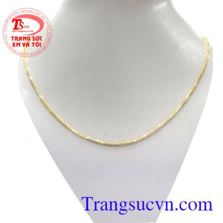 Dây chuyền vàng 18k nhập