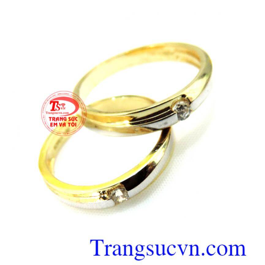 Cặp nhẫn cưới vàng