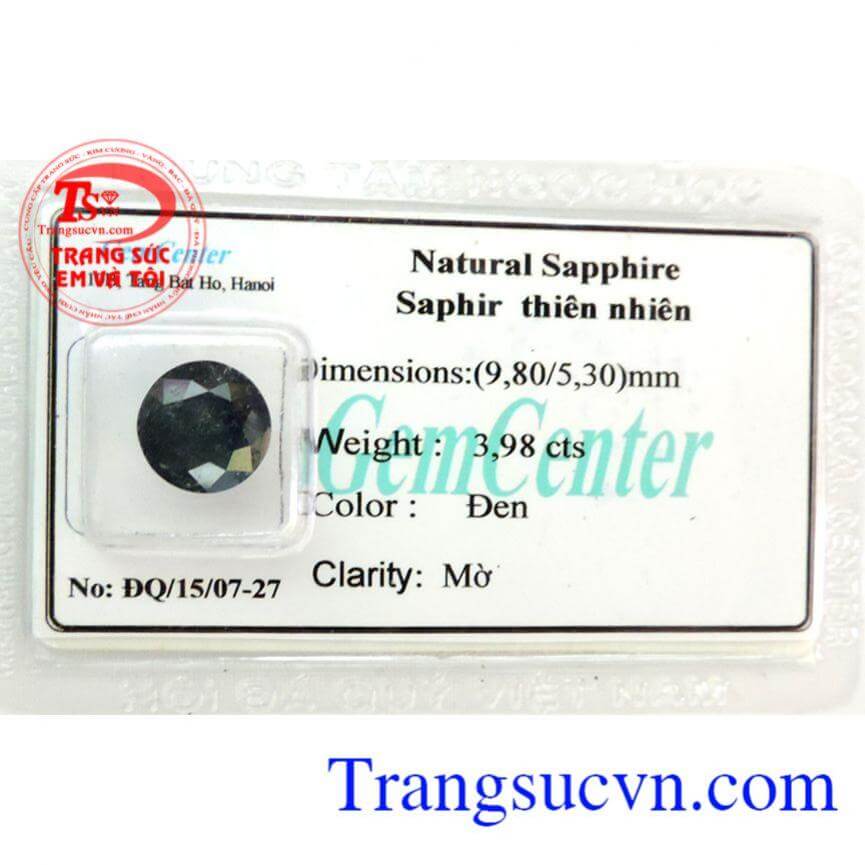 Sapphire tròn vàng tây