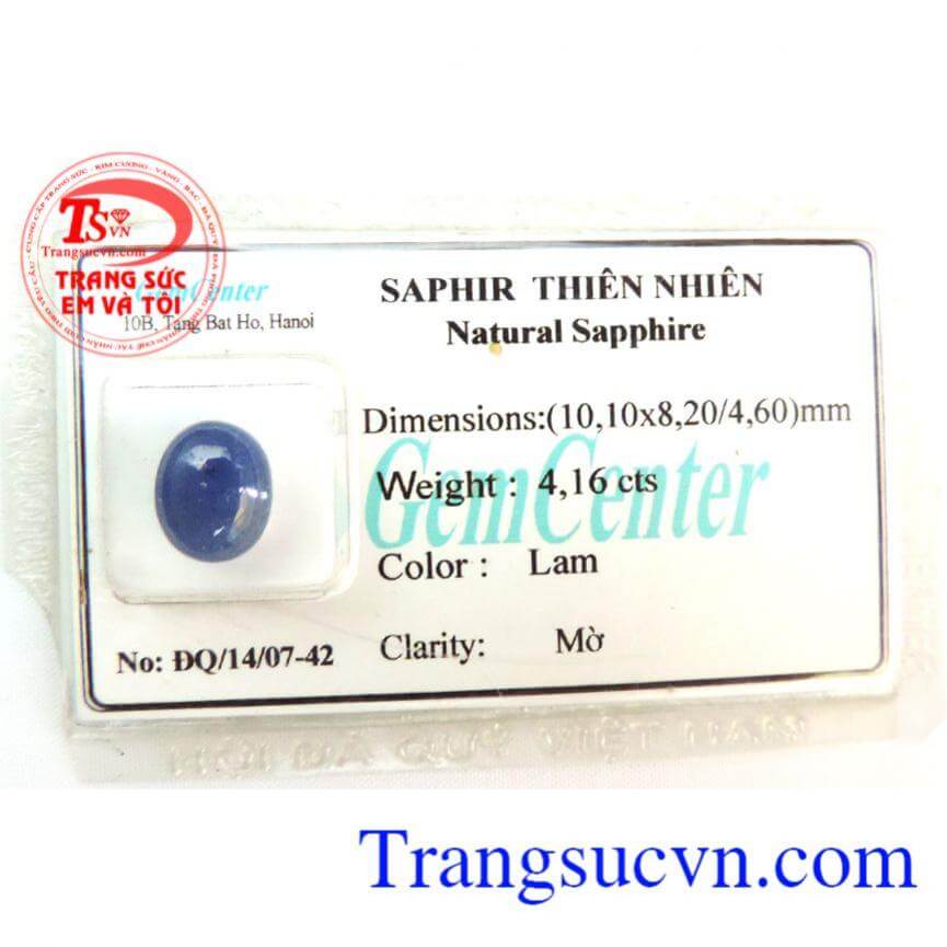 Saphire lam cabochon