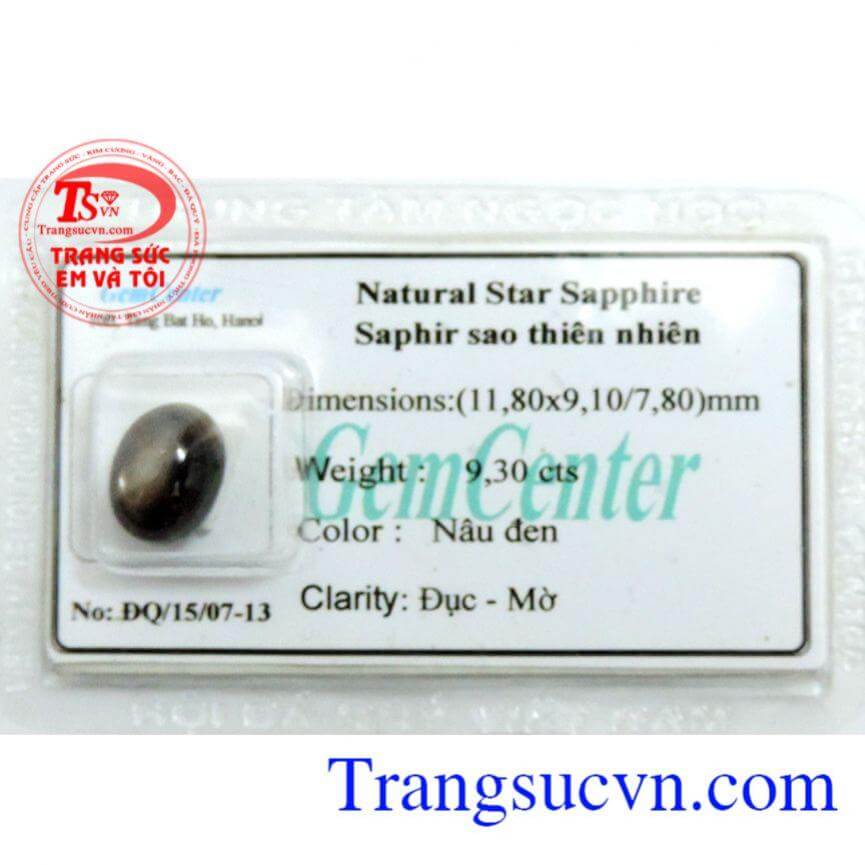 Saphir giá rẻ nâu đen sang trọng