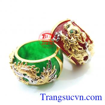 Nhẫn nam bọc vàng