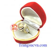 Nhẫn nam báo rồng vàng
